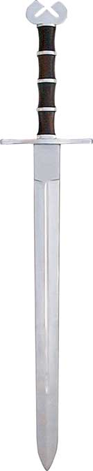 This magnificent functional battle ready two-handed barbarian war sword is hand-crafted and will make your enemies run from you in battle!